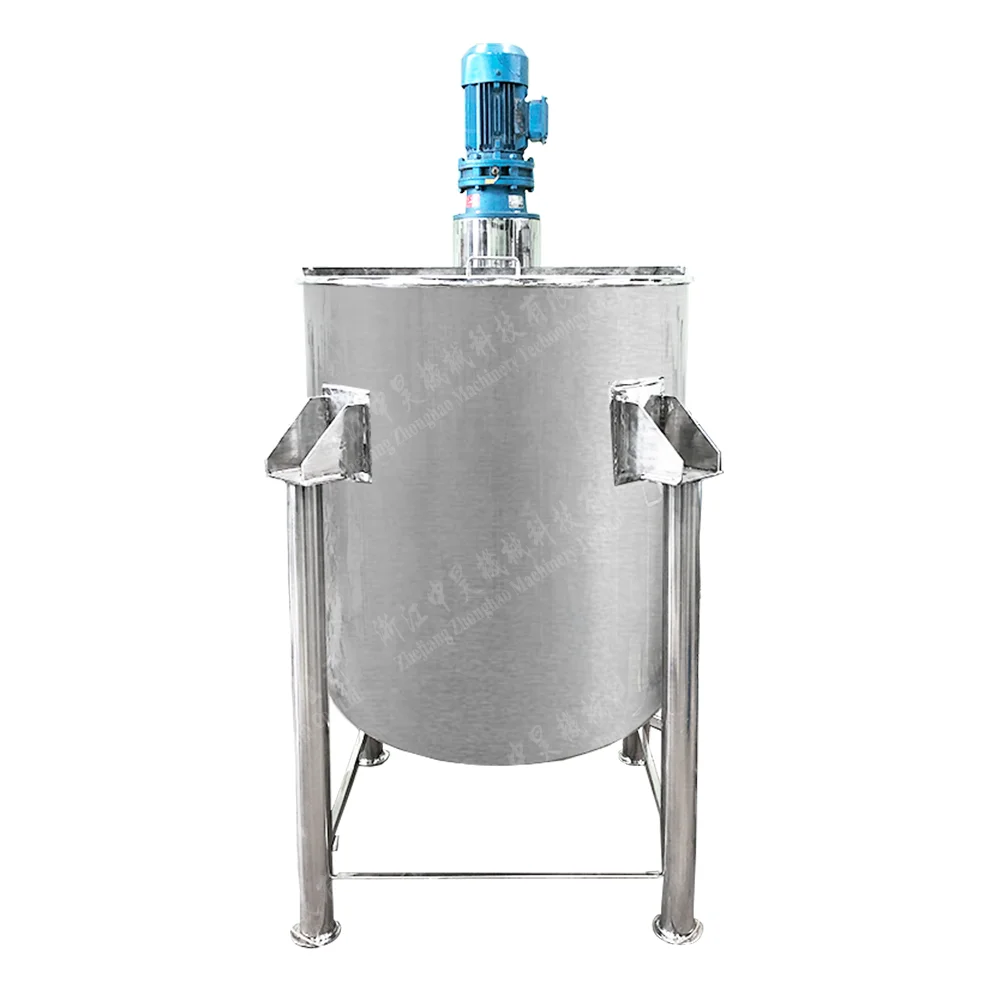 Stainless Steel Flat Top Cover Peanut Butter Cheese Batter Homogenizer Emulsion Tank Detergent Dish washing Liquid Mixing Tank