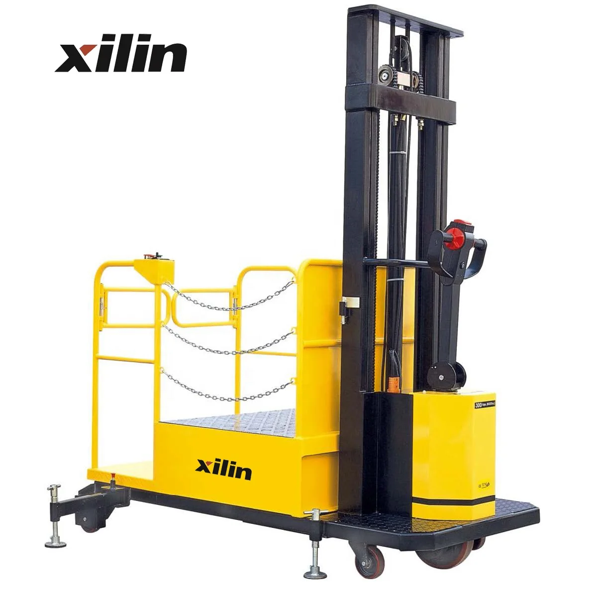 Xilin high-powered forklift 3.5m 4m 4.5m 400kg 0.4ton self-propelled Order Picker with platform
