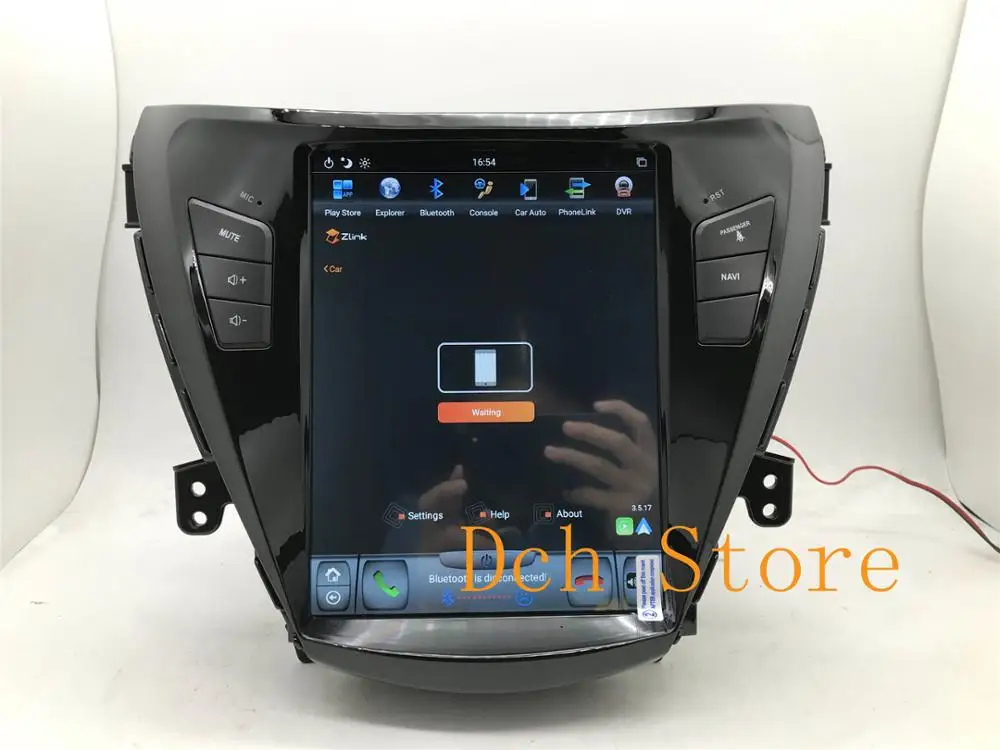 10.4 inch android 11 car dvd player gps navigation for elantra 2011-2013 tesla screen stereo auto RADIO multimedia 8G 128G DSP
