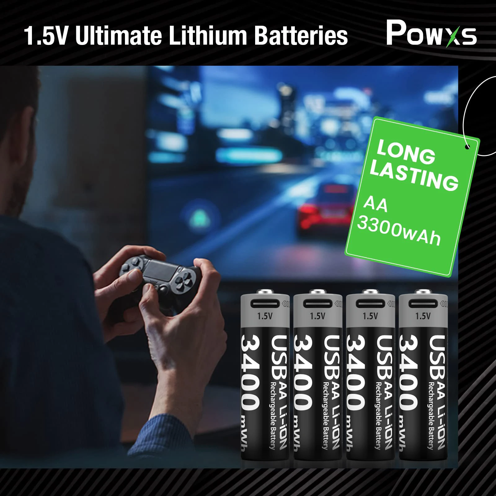 Производитель аккумуляторов оптовая продажа портативная батарея AA 3400mWh 1 5 V USB-перезаряжаемая литий-ионная