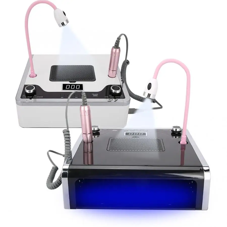 Multifunction Manicure Pedicure Nail Drill Tools Pro Beauty Electronic Plastic Feature Material E File 30S 60S 90S UV Gel Lamp