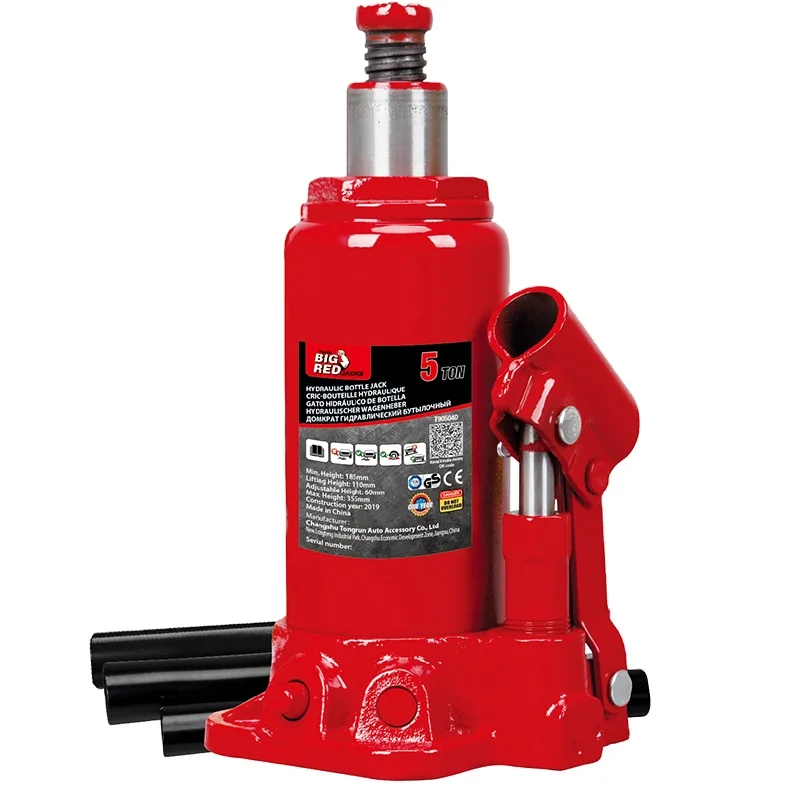 Пневматический ручной гидравлический домкрат Torin T90504D, набор для ремонта, профессиональные бутылочные автомобильные домкраты 5 тонн