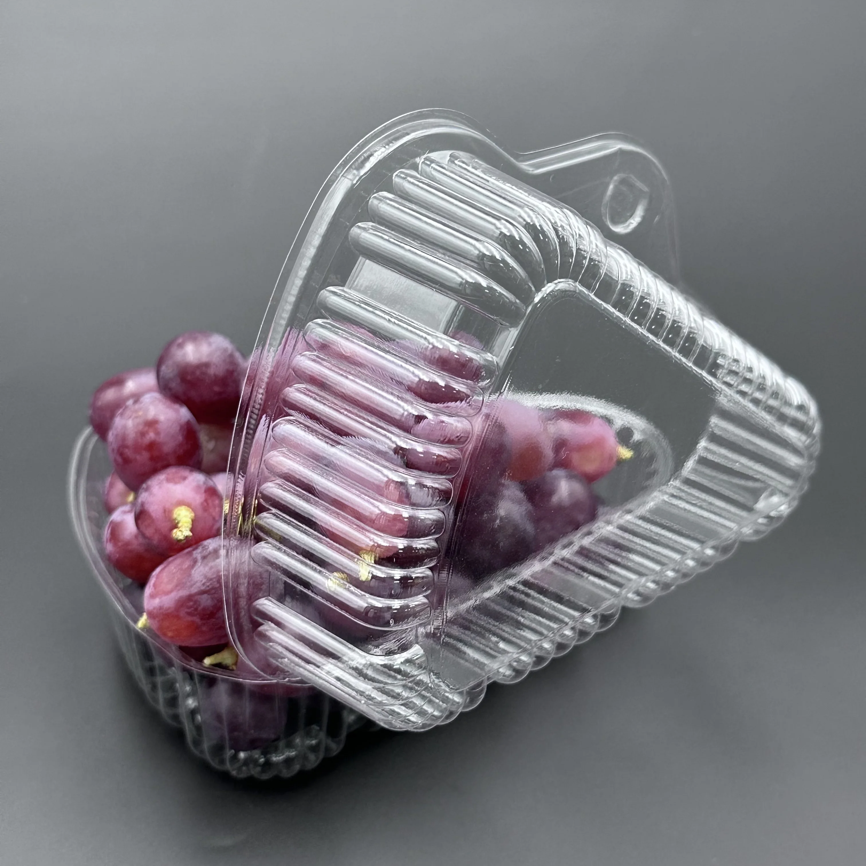 Clear Blister Disposable Transparent Cake Box Plastic Triangle Shape Cake hinged blister packs