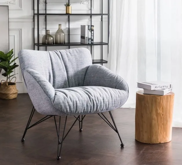 Nordic high grade sofa chair in living room and balcony