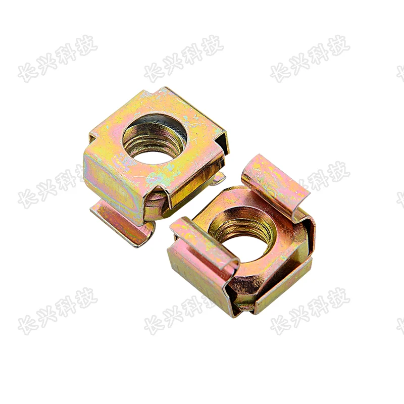 
Galvanized clip square lock cage nut 