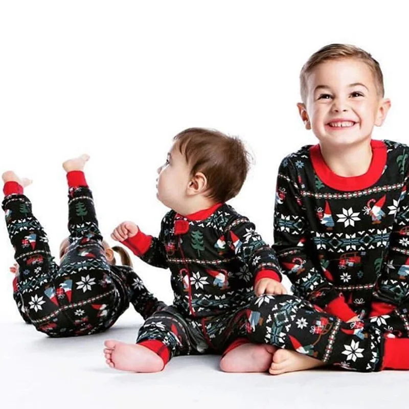Hot sale 2022 new European and American Christmas new products, parent-child clothing, home wear, pajamas
