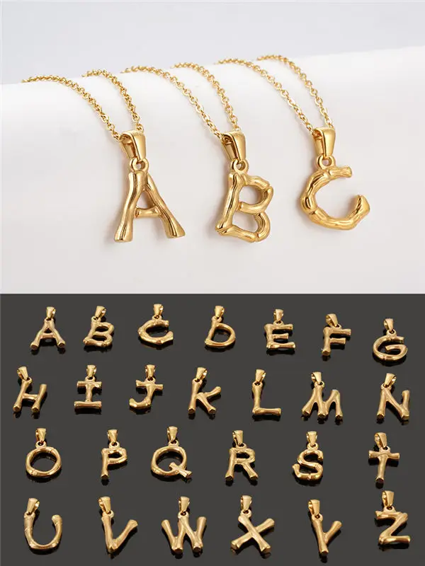 Manufacturer custom name necklace,personalised jewellery no fading gold letter necklace,name jewelry wholesale women necklace