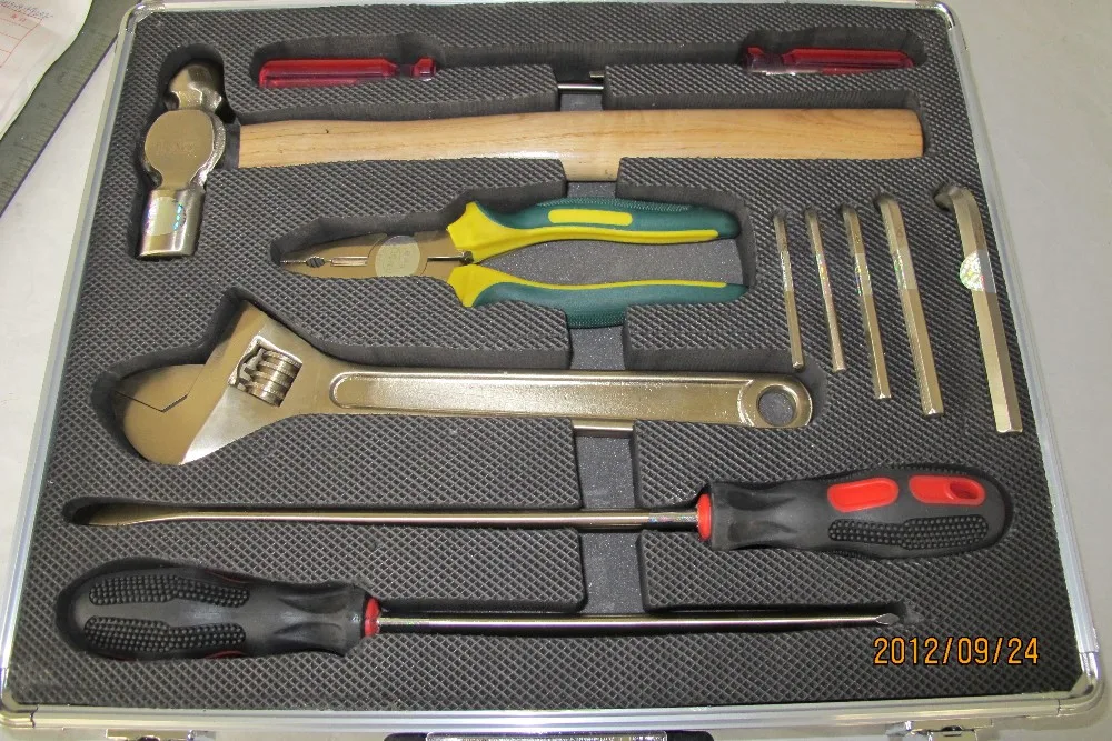 
Factory Hebei SIKAI Non-sparking tool sets -12pcs Aluminum bronze alloy 