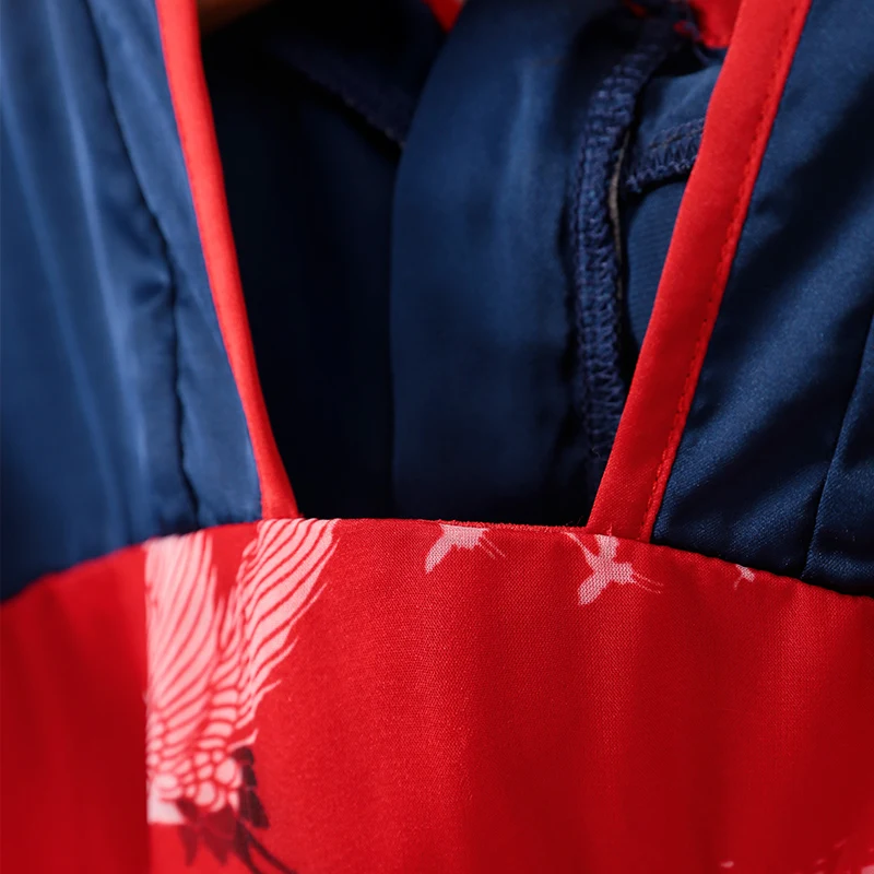 
Wholesale Chinese Traditional Girls Dress Mesh Embroidery Crane Desgin Han Dynasty Girls Green Party Dress for Summer 