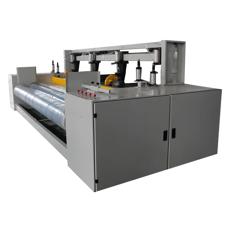 nonwoven geotextile fabric slitting winding rolling cutting machine