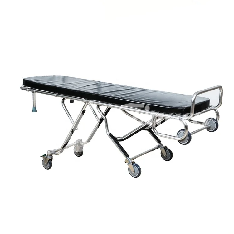 Multi-level Adjustment Foldable Funeral Mortuary Trolley Stretcher