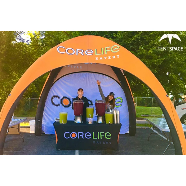 Factory hot sale water proof custom inflatable tent branded trade show air tent X spider air dome for outdoor commercial events