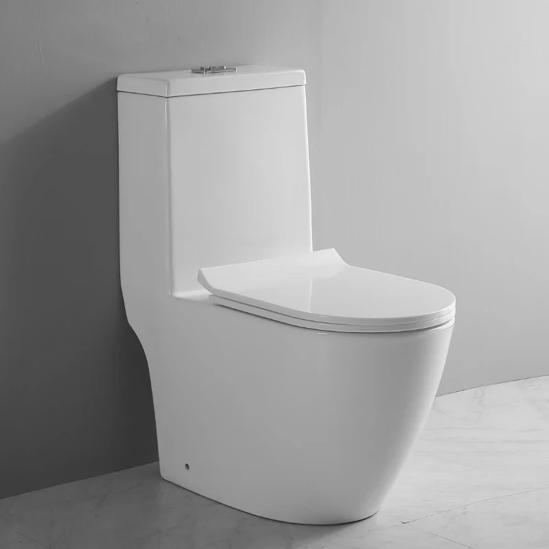 Modern Dual Flush Toilet Sanitary Ware Western Commode P-Trap 250 Water Closet Vitreous China Wc Dual Button Two Piece toilet