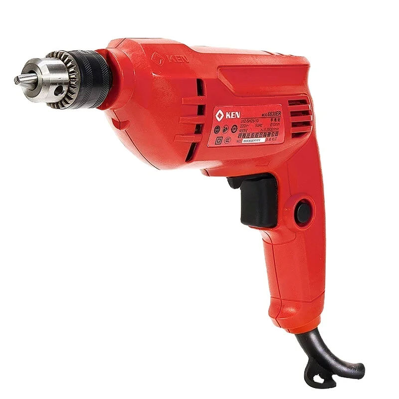 KEN 450W 10mm Hand Drill High Power Multi-function Electric Screwdriver Screwdriver Pistol Drill 6630ER 220V 3500r/min CN;SHG