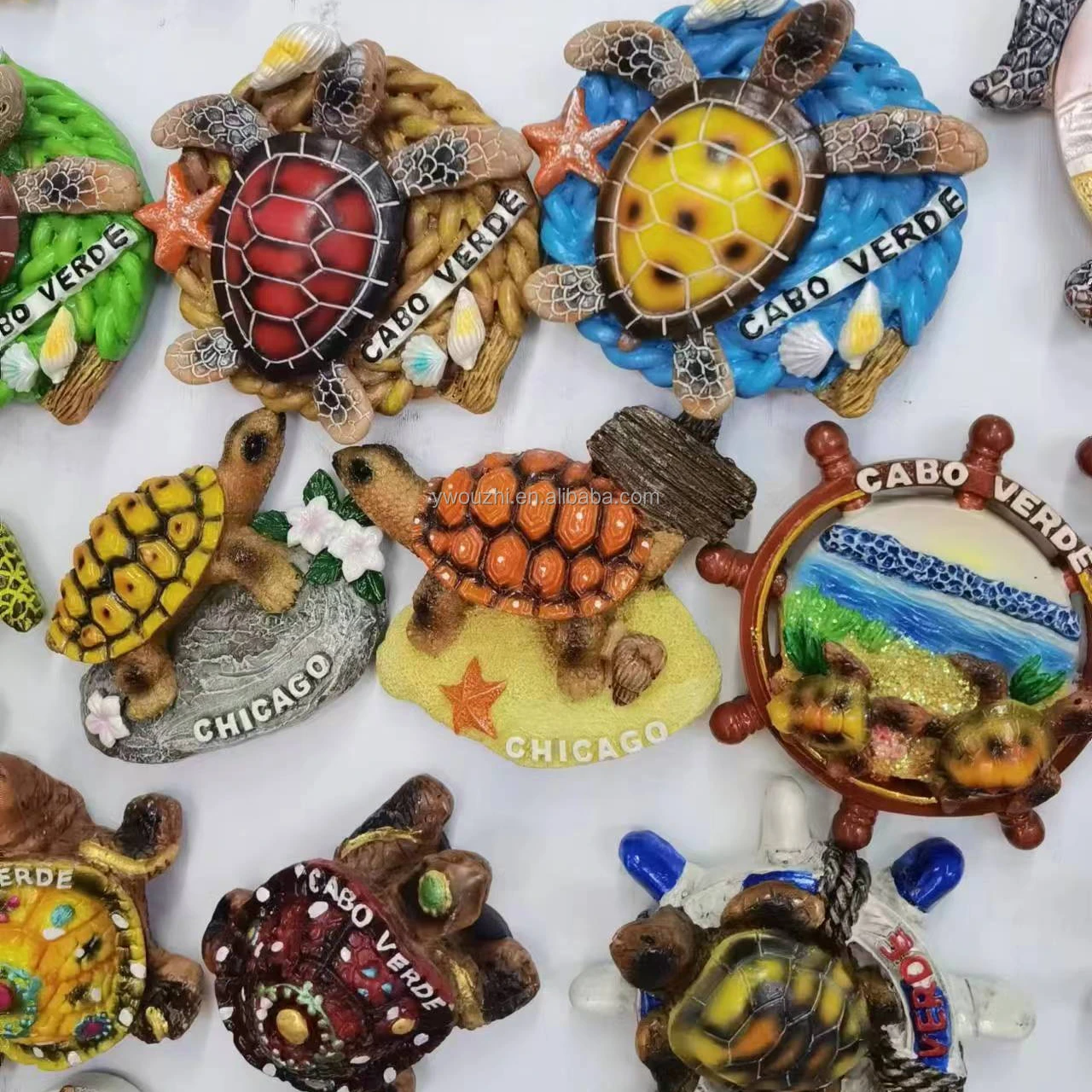 3D Resin Refrigerator Pasted With Different Creative Shapes of Beach Creatures  Fridge Magnets Tourism Souvenirs