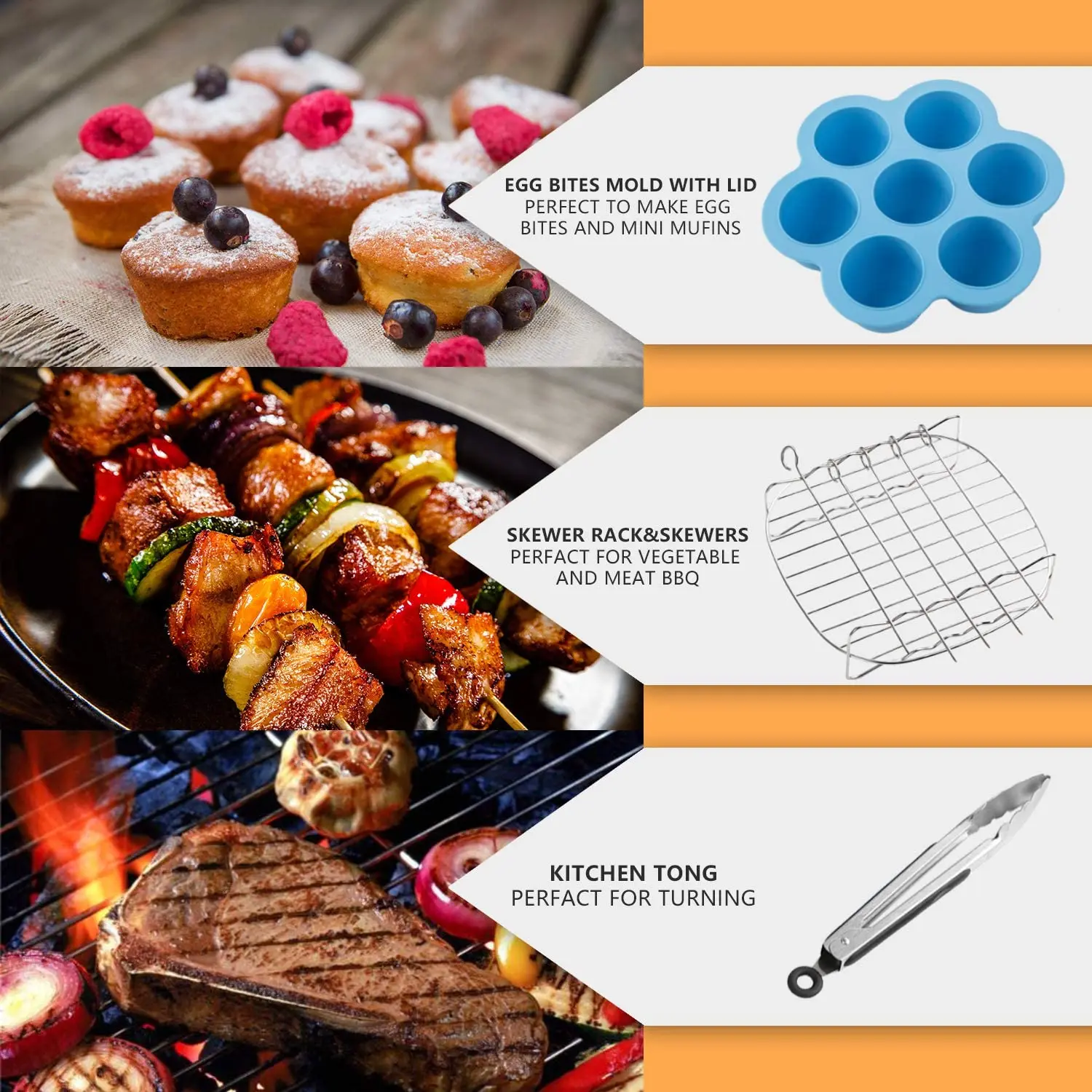 Аксессуары для домашней сковороды 6 шт. корзина жарки тарелка пиццы коврик гриля кастрюли