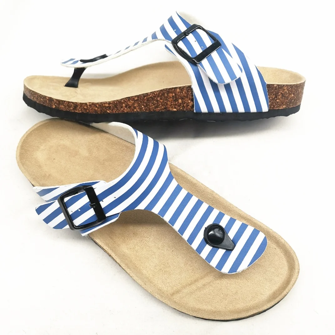 New Thong Bio Sandals for Women with Comfortable Cork Arch Support Insole