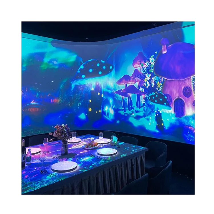 Hot Promotion Interactive Wall Projection High Quality System Immersion Restaurant