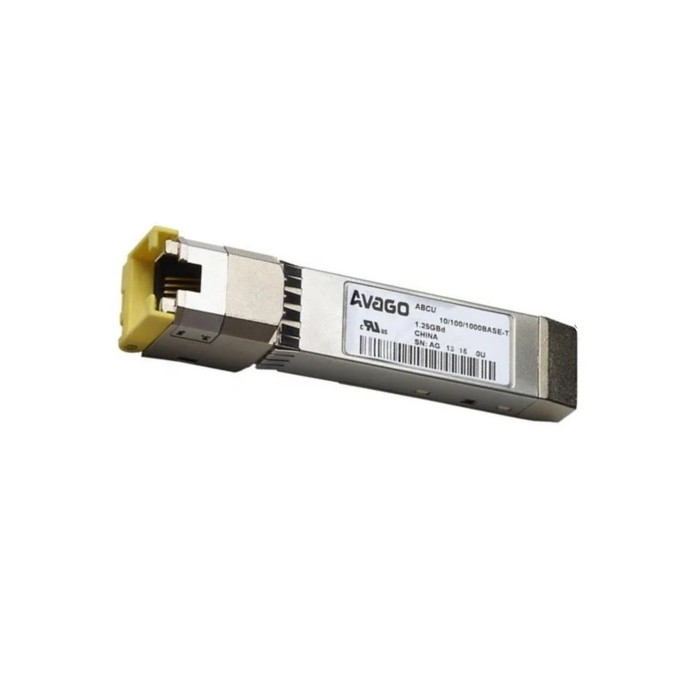 AVAGO ABCU-5730ARZ ,10/100/1000BASE-T 1.25 GBd SFP Electrical Transceiver over Category 5 Cable, RJ-45 Copper