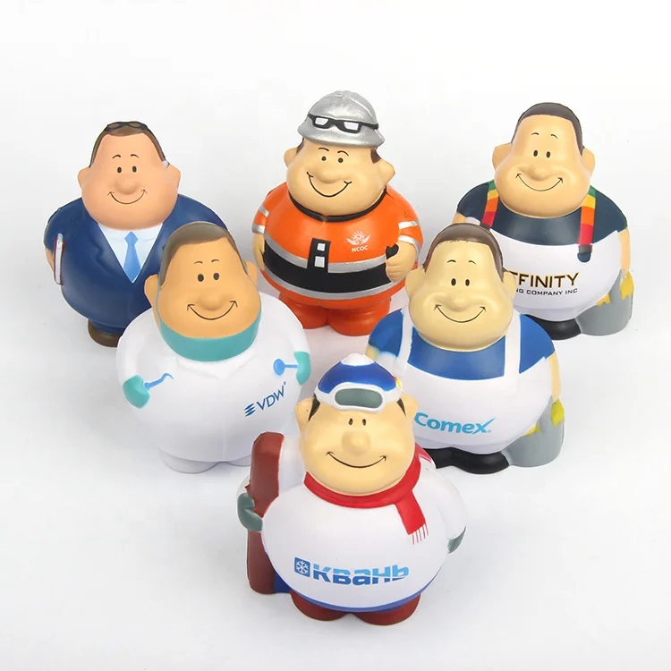 BSCI Factory Cartoon Character Anti Stress Ball Popular Design Antistress Toy
