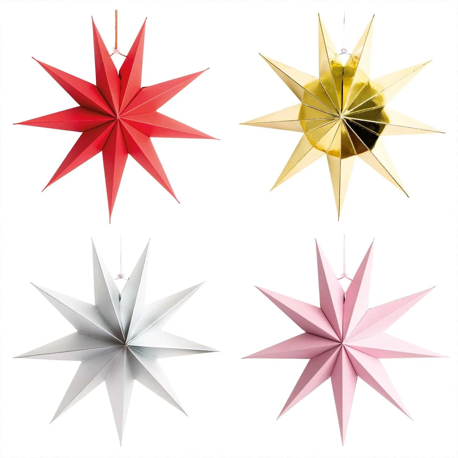 Wholesale Hanging Paper Star Lantern for Christmas Ornaments