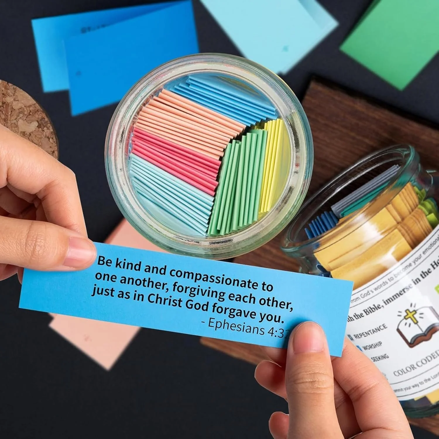 shanghai factory direct Bible Verses Jar Christian Bible Gifts Bible Verses Jar for Emotions and Feelings