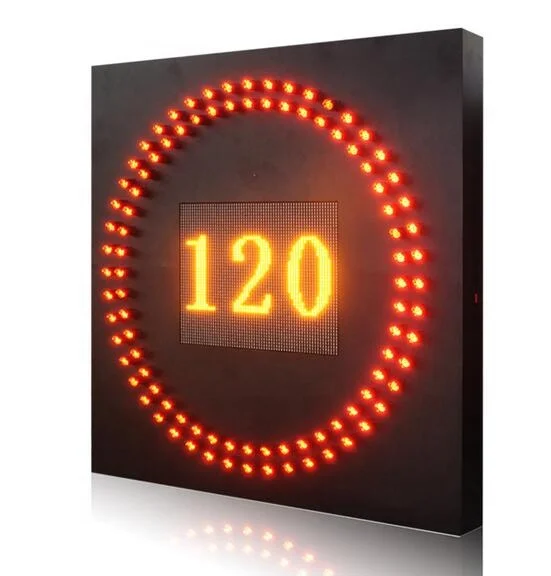 Traffic speed limit sign VMS  for highway and road traffic display warning remind