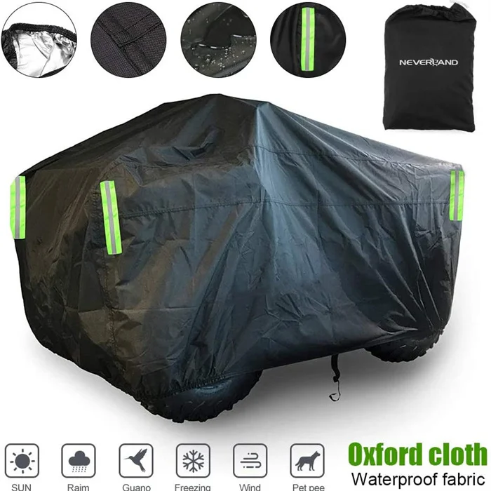 Manufacturers Supply Black Rectangle Oxford Atv Cover with Dustproof