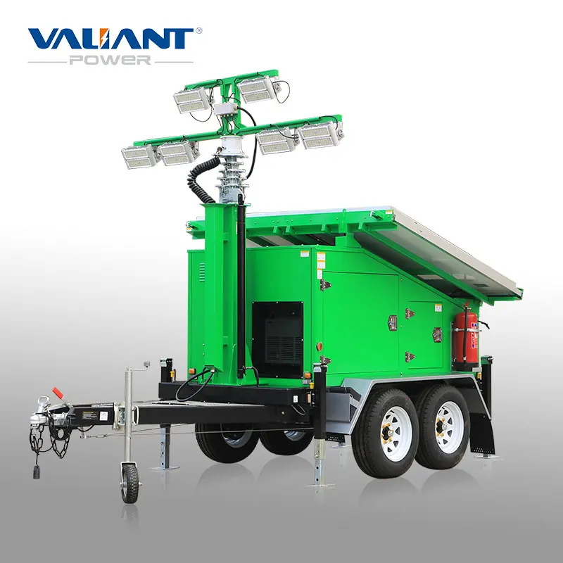 Mobile Large Solar Power System Solar Power Generator Trailer