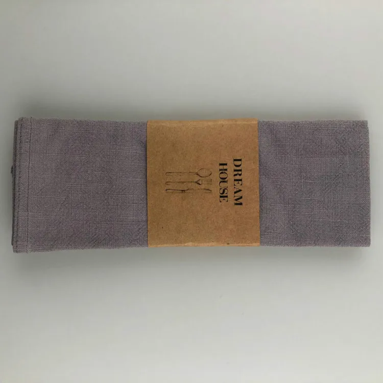 Plain linen tea towels Yarn-dyed Solid colorful Tea Towel Kitchen Cleaning Cloth Dish Towel