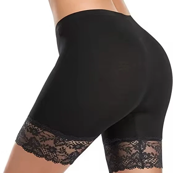 Lace Pants Biker Shorts Slim Black Stretch High Waist Tummy Control Butt Lift Body shaper Slimming Shapewear Panties