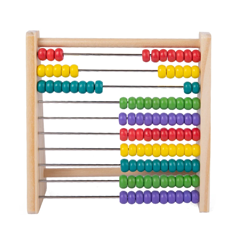 Деревянная Классическая обучающая подсчетная игрушка Abacus с 100 бусинами рамка для детей математические детские игрушки