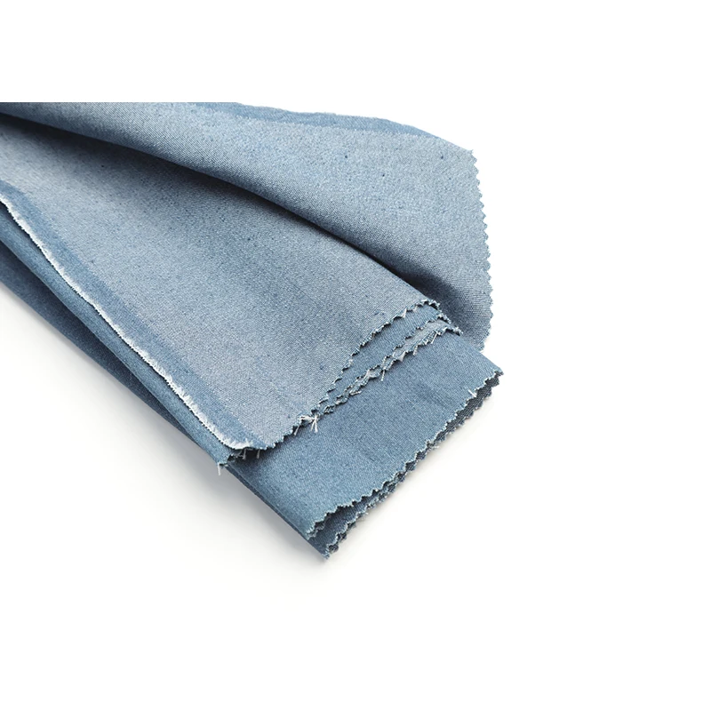 
WholesaleNew Blue Cotton Denim Fabric With High Quality for lady garments 