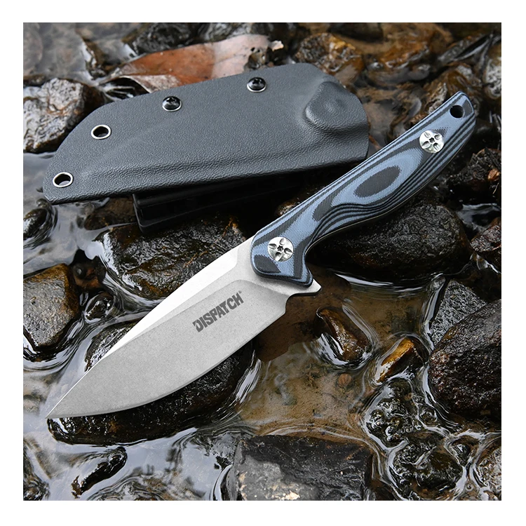 Hunting Knife Steel 8cr13mov Blade Full-tang Fixed Blade Outdoor Camping Tactical Knife with Sheath