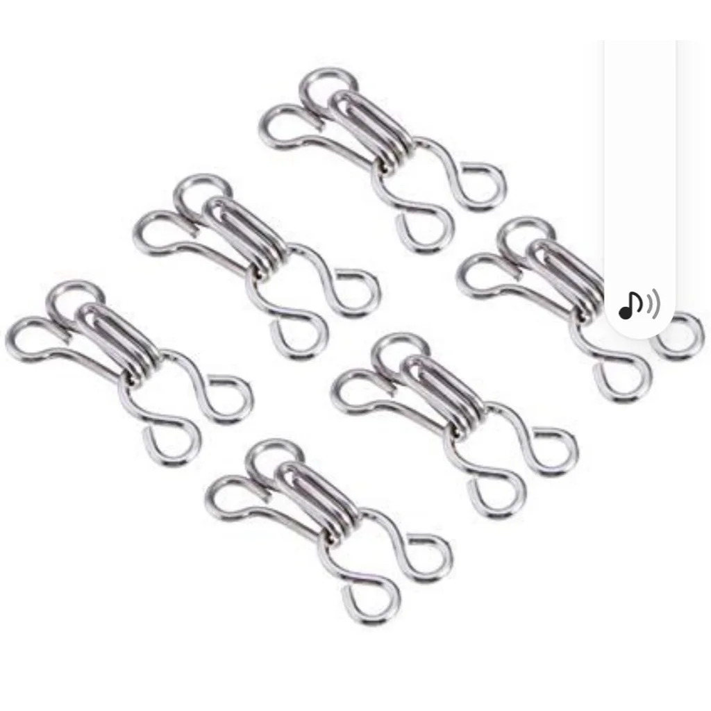Good Quality New Custom Metallic Iron Sewing Hooks for Skirt Hooks Trousers Hooks For Clothing Suits Pants Dresses for Export