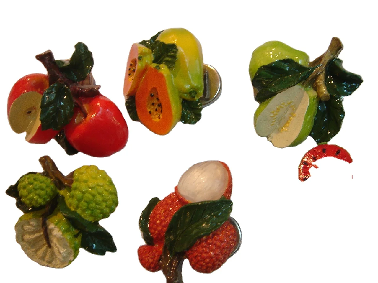 Custom 3D resin magnetic fruits vegetable