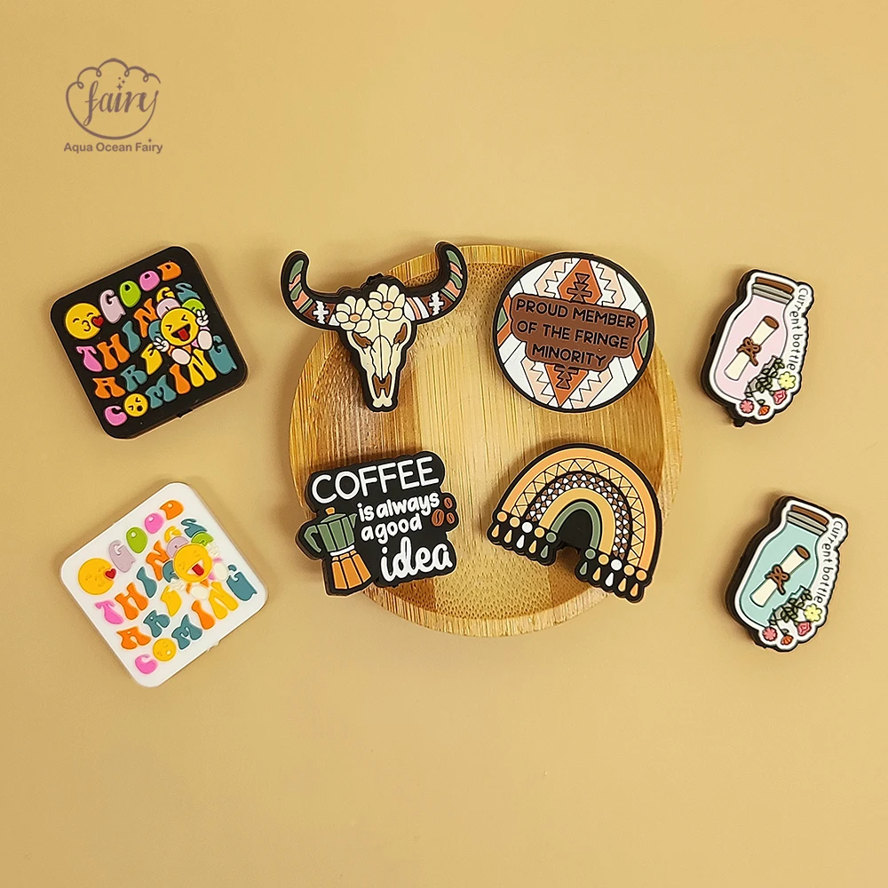 Custom Manufacturer Printing Silicone Characters Beads Diy Assorted Animal Focal Bead Bulk for Pen Making