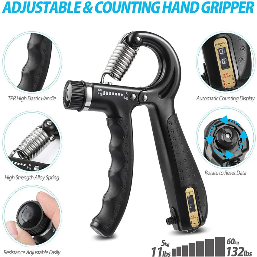 Hand Grip Strength Trainer for Muscle Building and Injury Recovery