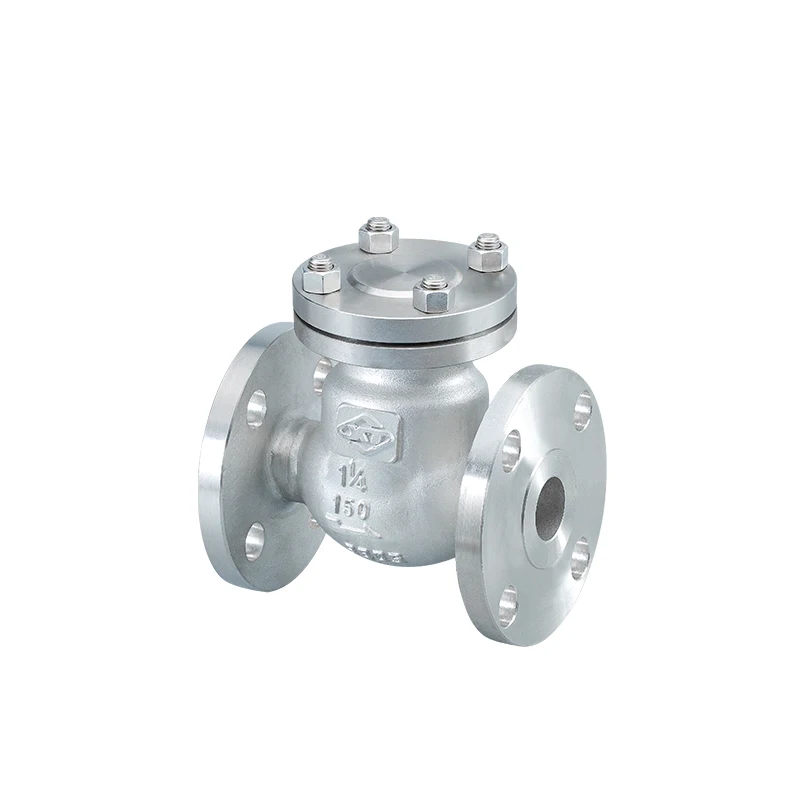 Custom Flanged Spring Stainless Steel Check Valve, CF8 API Standard Swing Air Compressor Check Valve Price