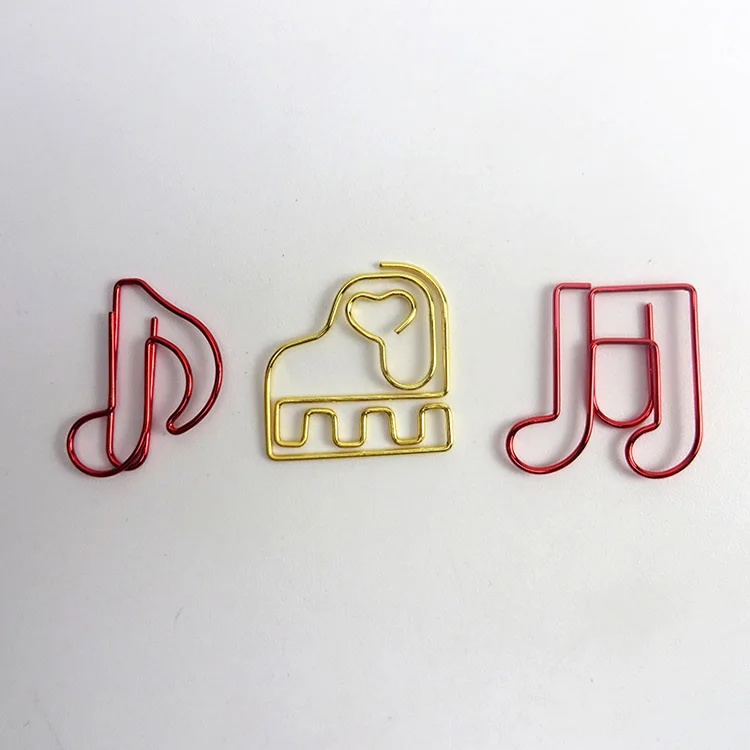 Advertising gift music saxophone special shaped colorful metal paper clips