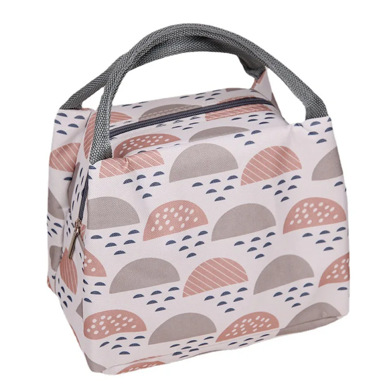 VE New cross-border irregular pattern lunch bag large capacity lunch bag  take meals lunch bag for women