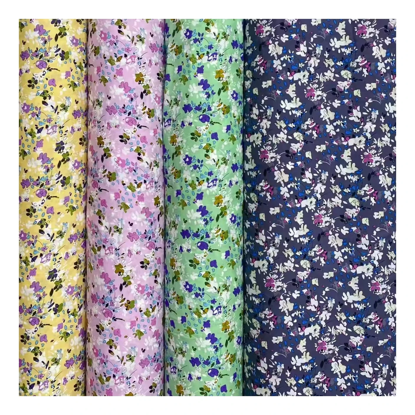 high quality of plotter sublimation printer on rayon fabrics 100% viscose 45s printing pattern on ready goods