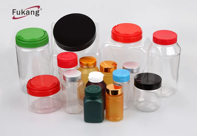 2900ml Clear PET Unique Shaped Plastic Bottle BPA Free Container Tennis Ball Or Auto Parts Plastic Jars