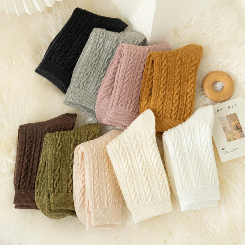 Seamless quality winter thick warm socks Cashmere Snow ski trekking hiking boot socks outdoor thermo merino wool sport socks