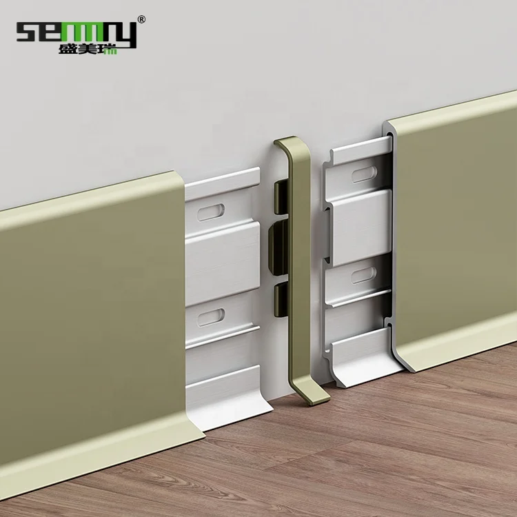High Quality Good Look floor coverings and accessories Curve skirting board Aluminum  Alloy Skirting Board