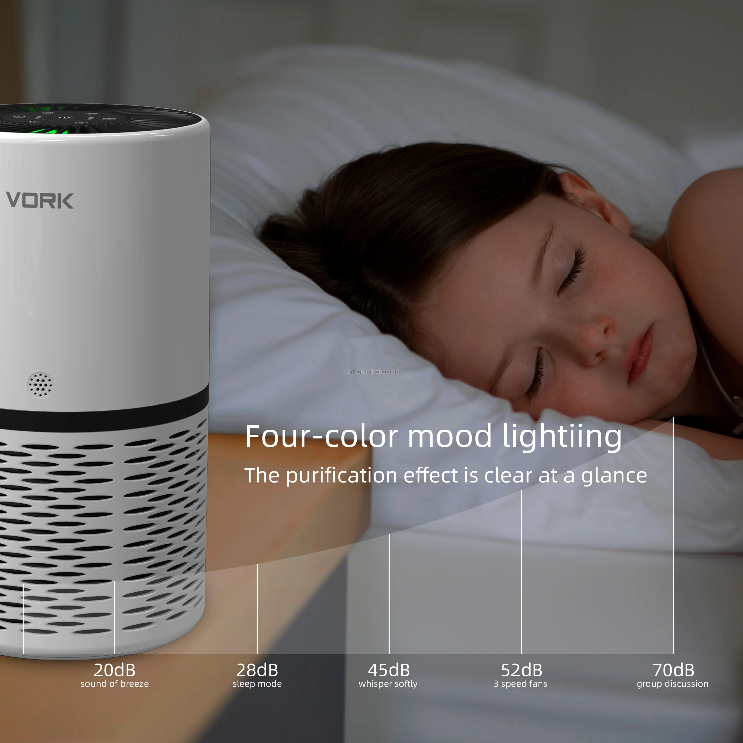 A home air purifier for home offices that filters 99 percent of the material in the air