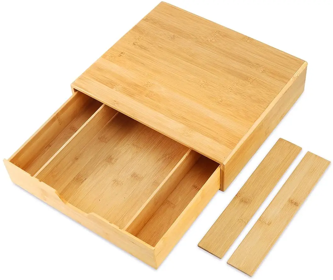 
OEM coffee pod organizer coffee holder coffee pod holder bamboo tea organizer to hold Espresso Pods, Tea storage drawer 