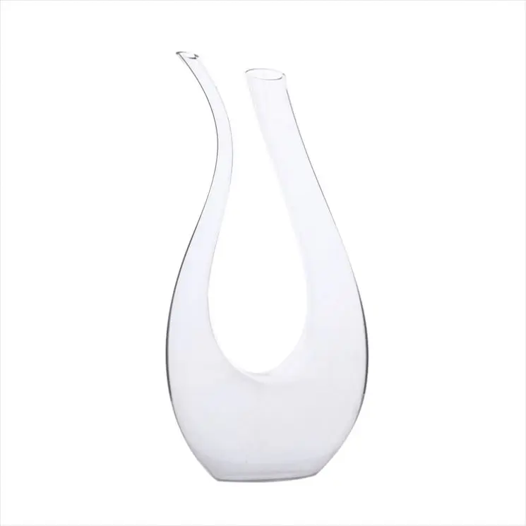 new Fashion New Deign Luxury Glass U Type hot sell sale 900ml wine decanter Carafes for dining