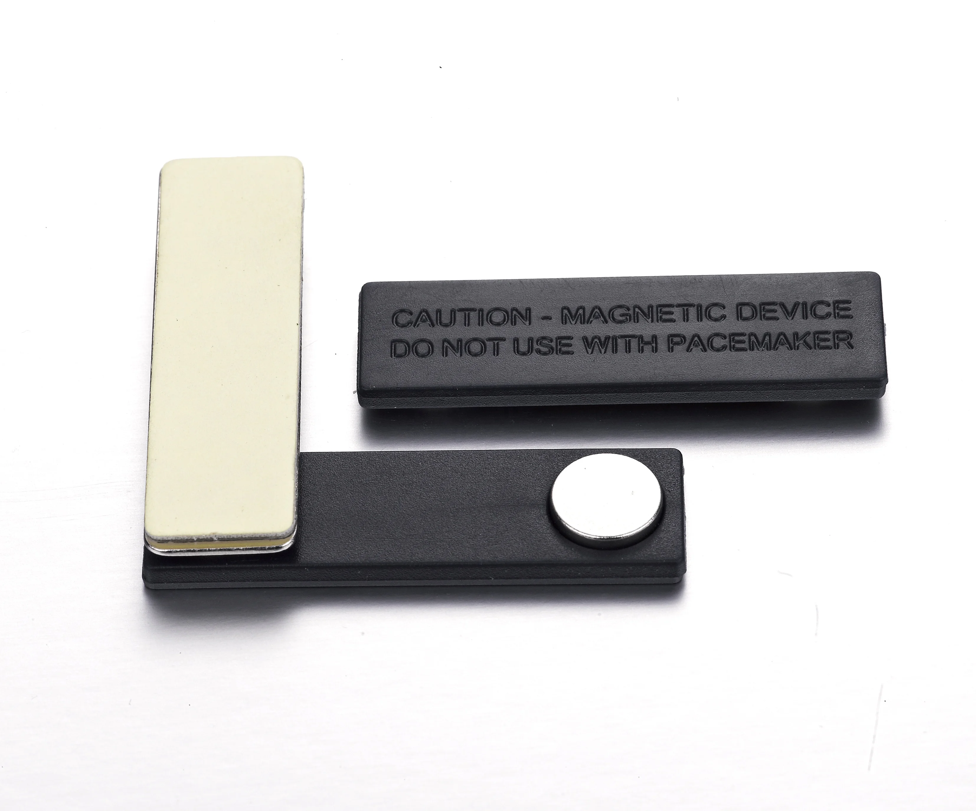 
Magnetic Name Tag Attachments with two round Strong Neodymium Magnets 