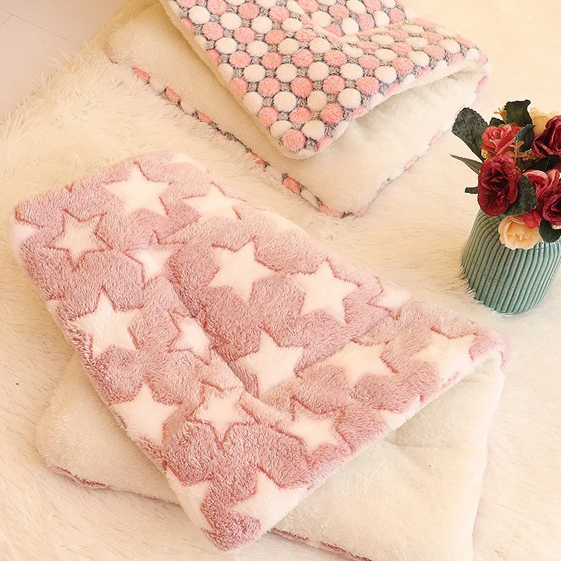 Прямая продажа с завода, Коралловый бархатный утолщенный коврик для домашних животных